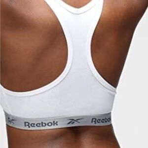 Reebok White Racerback Sports Bra